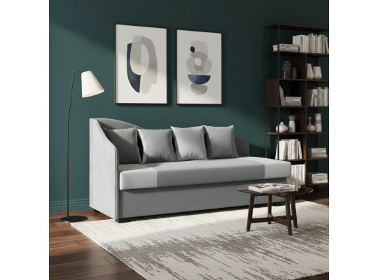 Диван HOBEL BIG-BEN GRAY VIVALDY 7 /LIGHT GRAY VIVALDY 6 L (1) 