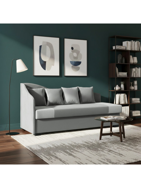 Диван HOBEL BIG-BEN GRAY VIVALDY 7 /LIGHT GRAY VIVALDY 6 L (1) 