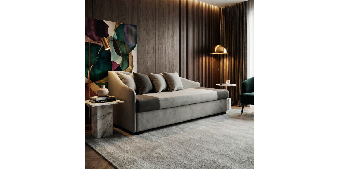 Բազմոց HOBEL BIG-BEN GREY LEONARDO 14/ DARK GREY LEONARDO 15 L (2) 