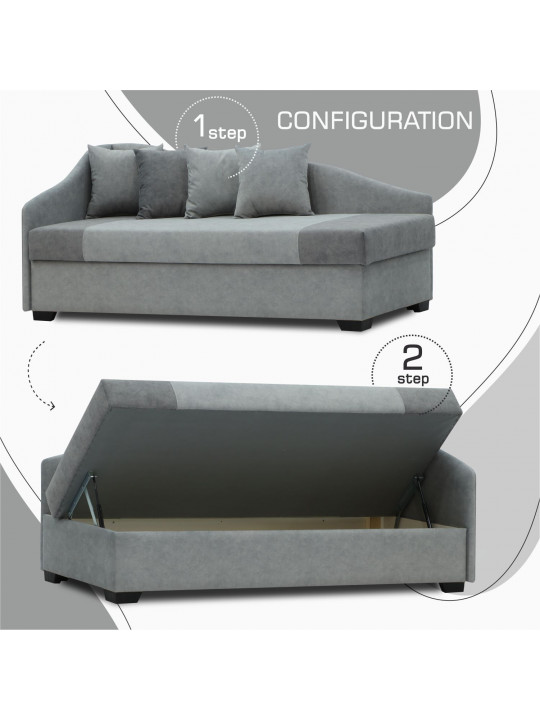 Sofa HOBEL BIG-BEN LIGHT GREY JAGUAR 4/ GREY JAGUAR 5 L (2) 