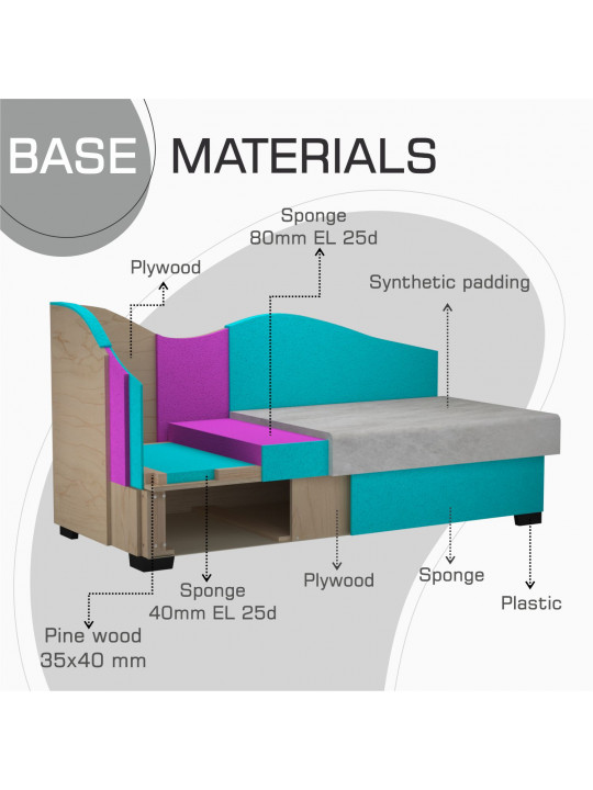 Sofa HOBEL BIG-BEN LIGHT GREY JAGUAR 4/ GREY JAGUAR 5 L (2) 
