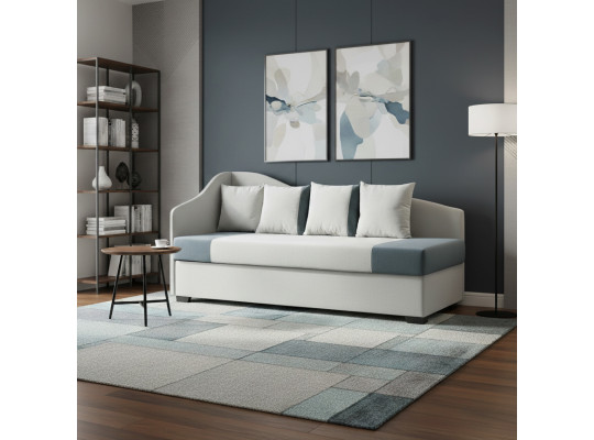 Диван HOBEL BIG-BEN LIGHT GREY VIVALDI 6/ DARK GREY VIVALDI 8 L(2) 