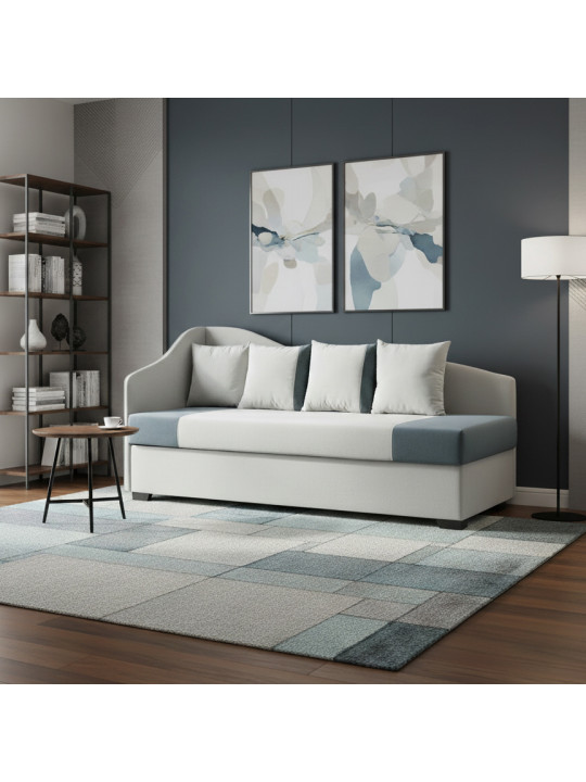 Sofa HOBEL BIG-BEN LIGHT GREY VIVALDI 6/ DARK GREY VIVALDI 8 L(2) 