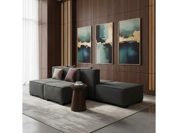 Sofa HOBEL CORNER ALFA GREY ASTERI 5 R (5) 