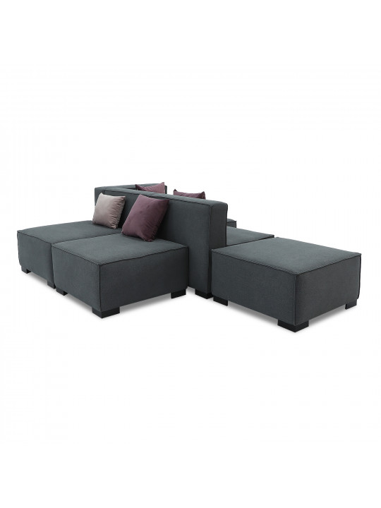 Sofa HOBEL CORNER ALFA GREY ASTERI 5 R (5) 
