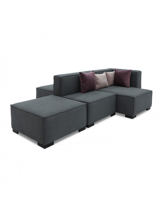 Sofa HOBEL CORNER ALFA GREY ASTERI 5 R (5) 