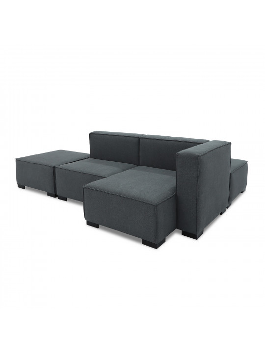 Sofa HOBEL CORNER ALFA GREY ASTERI 5 R (5) 