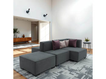 Диван HOBEL CORNER ALFA GREY ASTERI 5 R (5) 