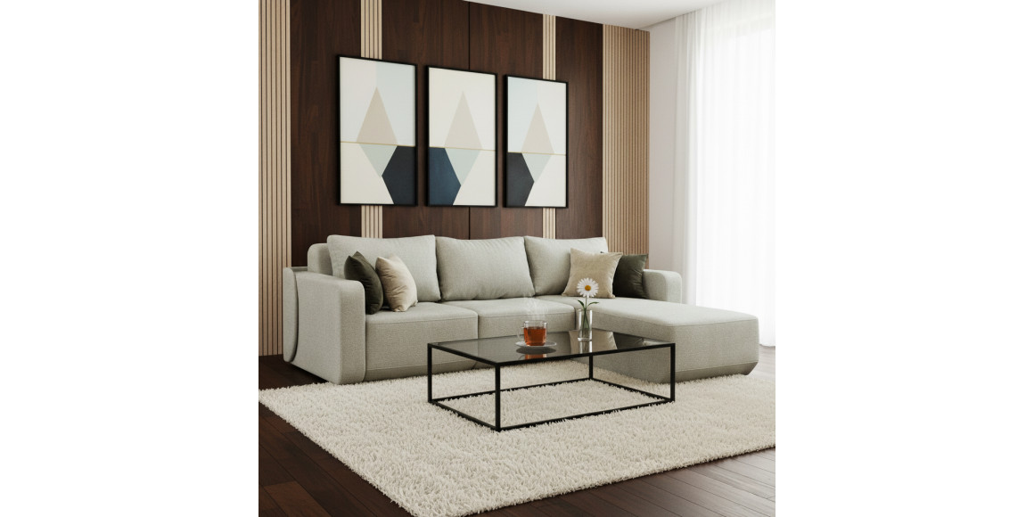 Диван HOBEL CORNER AMANDA GREY AMAZON 5/ NIAGARA LIGHT GREY/ NIAGARA BROWN (6) 