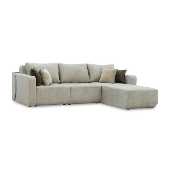 Sofa HOBEL CORNER AMANDA GREY AMAZON 5/ NIAGARA LIGHT GREY/ NIAGARA BROWN (6) 