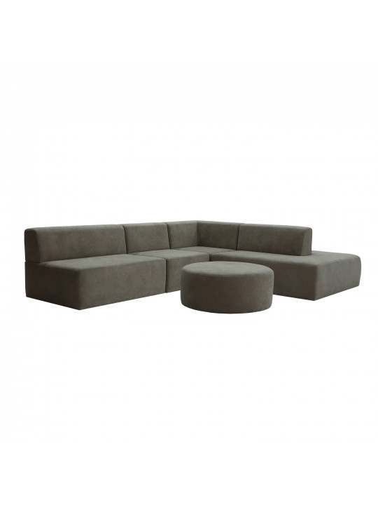 Բազմոց HOBEL CORNER ATLANTA CAPPUCCHINO KIVI 20/CREAM SHO 599-6 R (5) 