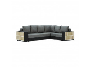 Sofa HOBEL CORNER BAR BLACK 4503/ DARK GREY KIPRUS 10 R(6) 