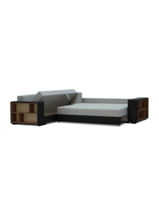 Բազմոց HOBEL CORNER BAR BLACK 4503/ GREY SCANDI 17 L (6) 