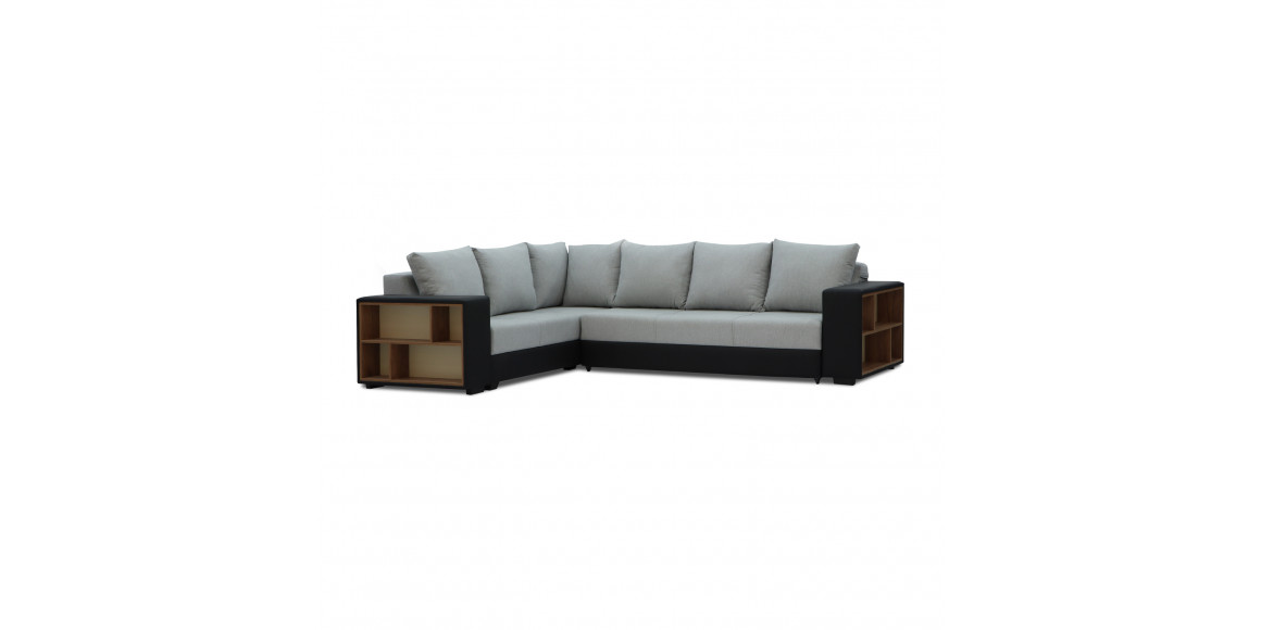 Диван HOBEL CORNER BAR BLACK 4503/ GREY SCANDI 17 L (6) 