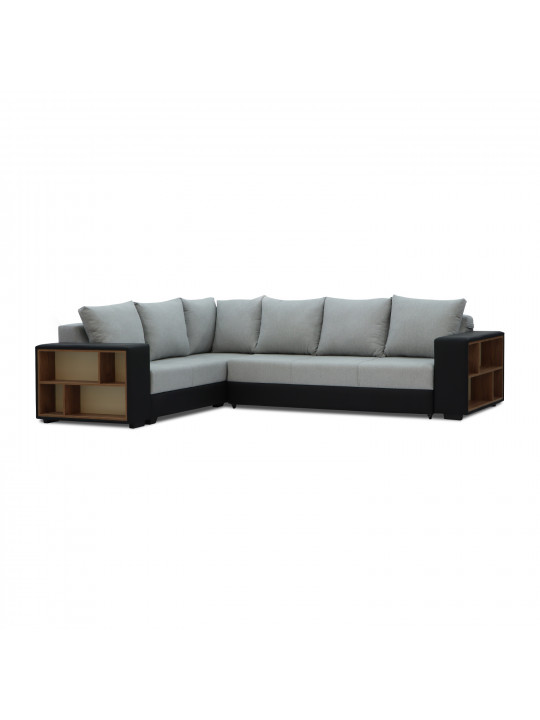 Բազմոց HOBEL CORNER BAR BLACK 4503/ GREY SCANDI 17 L (6) 