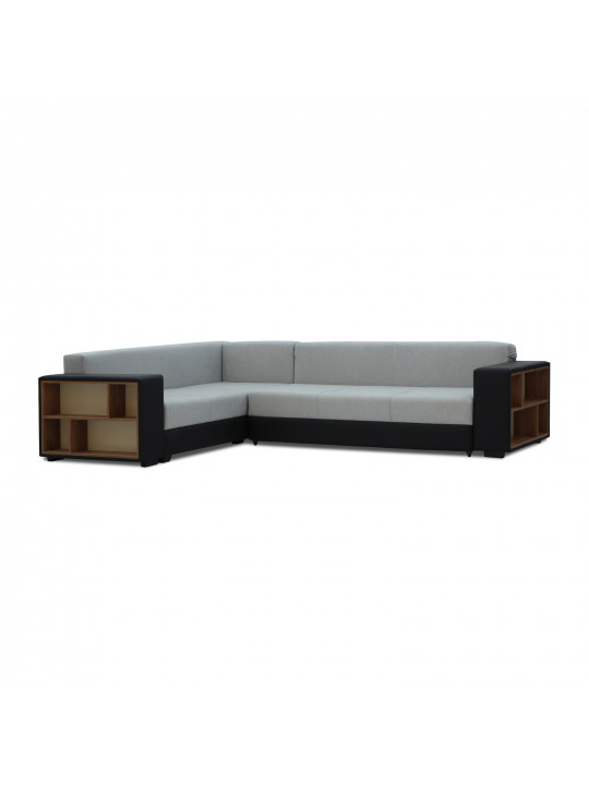 Բազմոց HOBEL CORNER BAR BLACK 4503/ GREY SCANDI 17 L (6) 