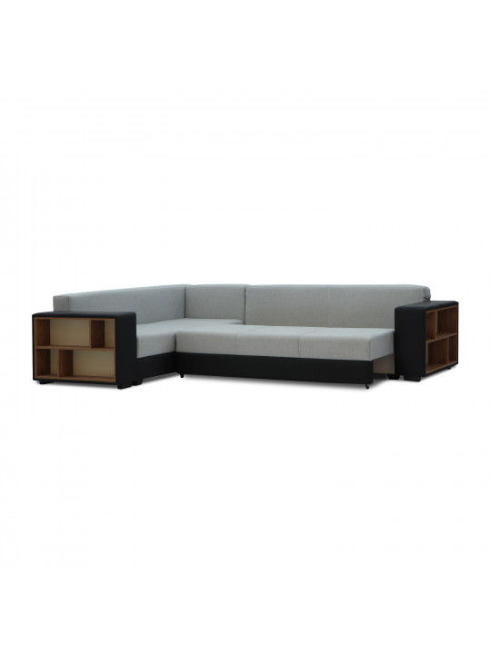 Բազմոց HOBEL CORNER BAR BLACK 4503/ GREY SCANDI 17 L (6) 