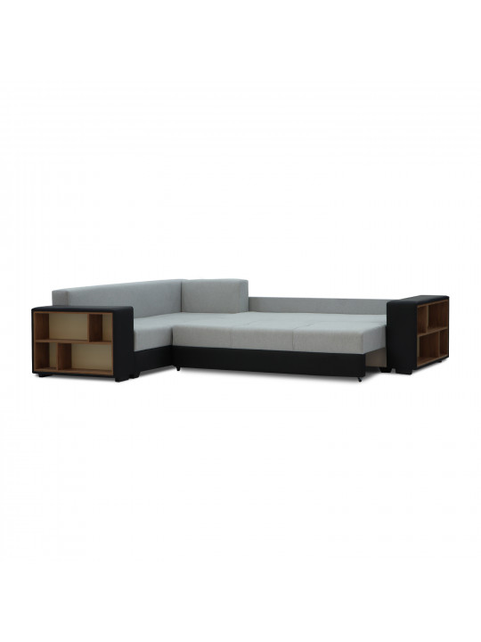 Բազմոց HOBEL CORNER BAR BLACK 4503/ GREY SCANDI 17 L (6) 