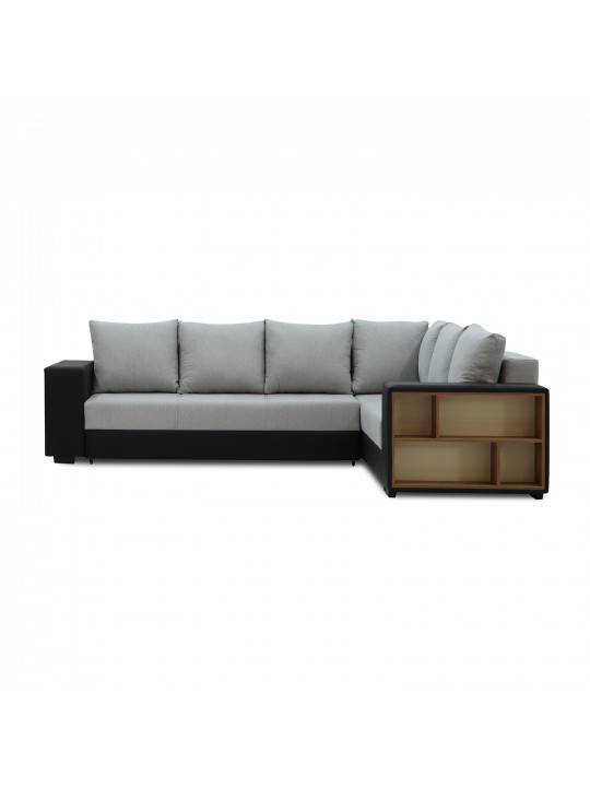 Բազմոց HOBEL CORNER BAR BLACK 4503/ GREY SCANDI 17 R (6) 