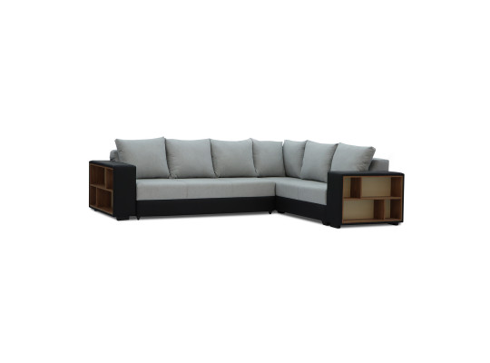 Sofa HOBEL CORNER BAR BLACK 4503/ GREY SCANDI 17 R (6) 