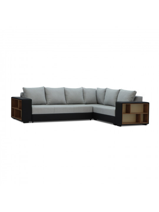 Բազմոց HOBEL CORNER BAR BLACK 4503/ GREY SCANDI 17 R (6) 
