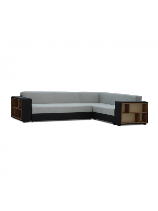 Բազմոց HOBEL CORNER BAR BLACK 4503/ GREY SCANDI 17 R (6) 