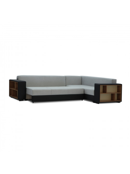 Բազմոց HOBEL CORNER BAR BLACK 4503/ GREY SCANDI 17 R (6) 