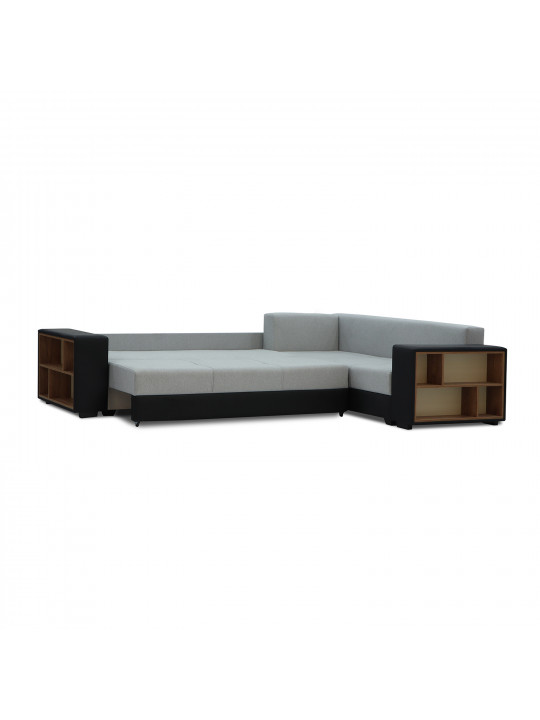 Բազմոց HOBEL CORNER BAR BLACK 4503/ GREY SCANDI 17 R (6) 
