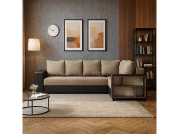 Sofa HOBEL CORNER BAR BROWN 3673/ LIGHT BROWN SCANDI 4 R (6) 