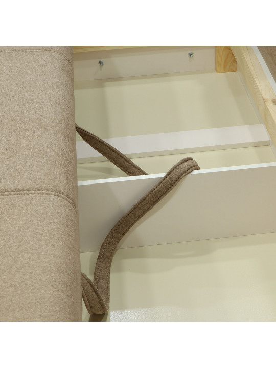 Sofa HOBEL CORNER BAR BROWN 3673/ LIGHT BROWN SCANDI 4 L (6) 