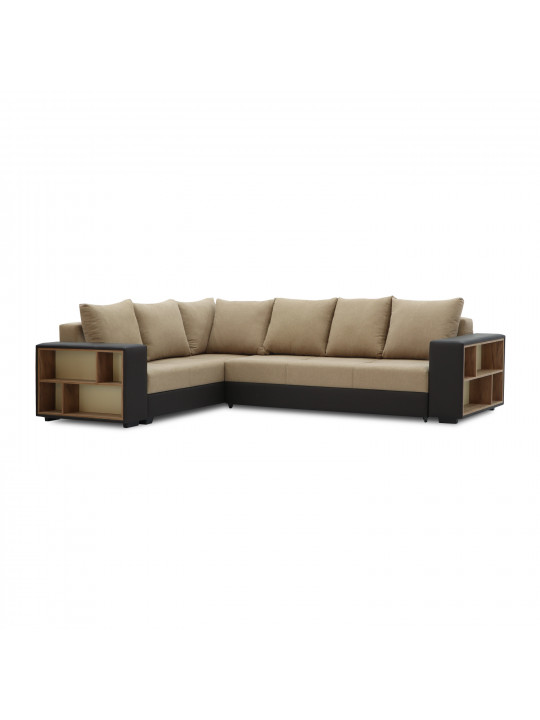Sofa HOBEL CORNER BAR BROWN 3673/ LIGHT BROWN SCANDI 4 L (6) 