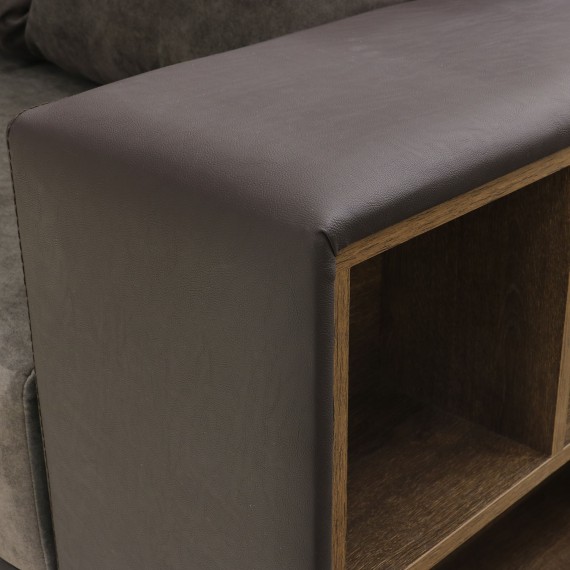 Sofa HOBEL CORNER BAR F/P K090 COFFEE V460/ DARK BROWN JAGUAR 18 L (6) 