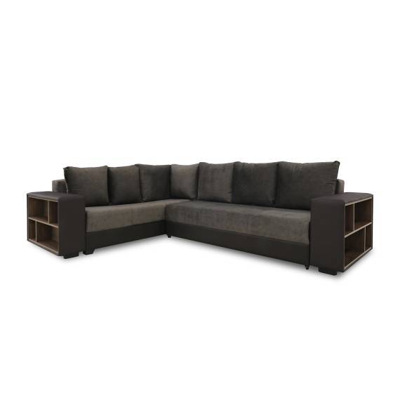 Sofa HOBEL CORNER BAR F/P K090 COFFEE V460/ DARK BROWN JAGUAR 18 L (6) 