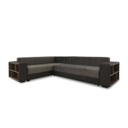 Диван HOBEL CORNER BAR F/P K090 COFFEE V460/ DARK BROWN JAGUAR 18 L (6) 