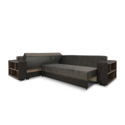 Диван HOBEL CORNER BAR F/P K090 COFFEE V460/ DARK BROWN JAGUAR 18 L (6) 