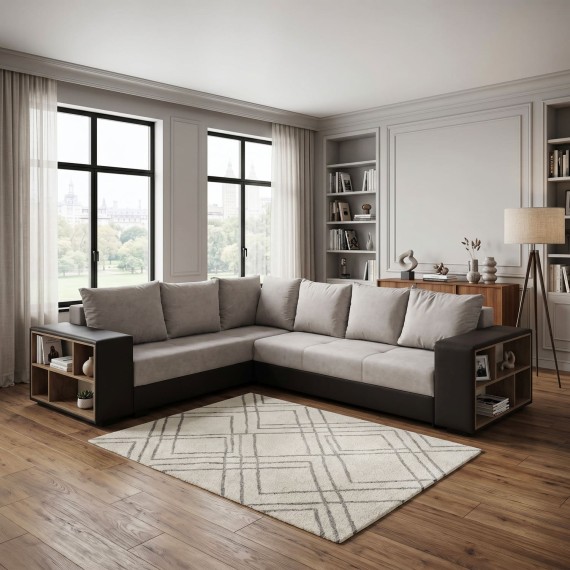 Sofa HOBEL CORNER BAR F/P BROWN 3673/ CREAM JAGUAR 3 L (6) 