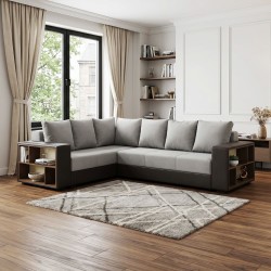 Диван HOBEL CORNER BAR F/P DARK GREY 8410/ LIGHT GREY SCANDI 17 L (6) 