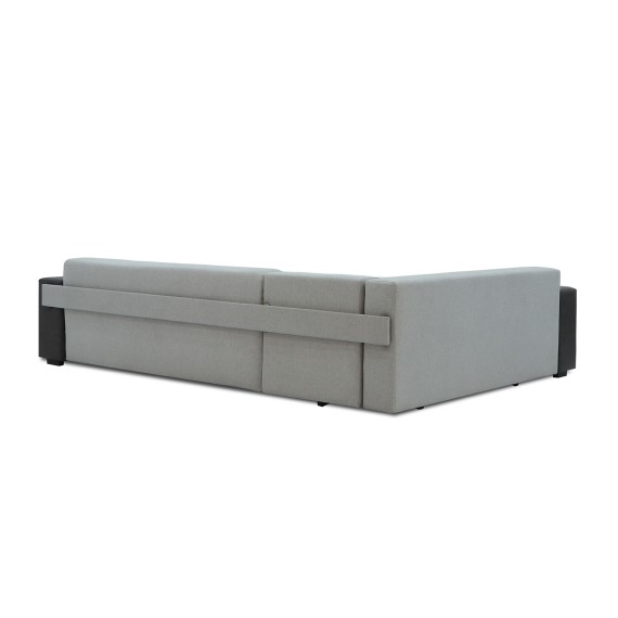 Sofa HOBEL CORNER BAR F/P DARK GREY 8410/ LIGHT GREY SCANDI 17 L (6) 