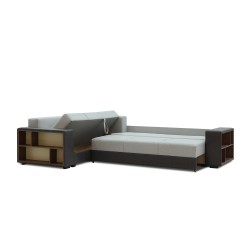 Диван HOBEL CORNER BAR F/P DARK GREY 8410/ LIGHT GREY SCANDI 17 L (6) 