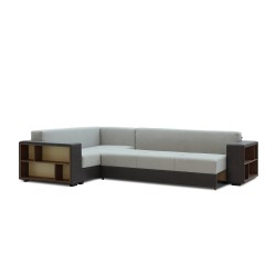 Диван HOBEL CORNER BAR F/P DARK GREY 8410/ LIGHT GREY SCANDI 17 L (6) 