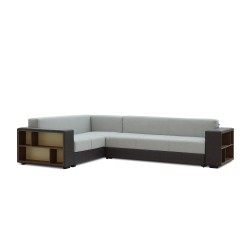 Диван HOBEL CORNER BAR F/P DARK GREY 8410/ LIGHT GREY SCANDI 17 L (6) 