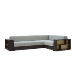 Диван HOBEL CORNER BAR F/P DARK GREY 8410/ LIGHT GREY SCANDI 17 R (6) 