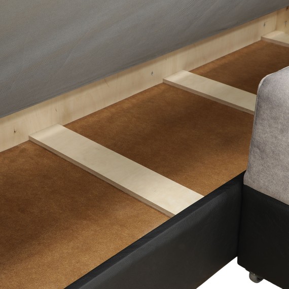 Sofa HOBEL CORNER BAR F/P K090 BLACK 4503/ CAPPUCCINO JAGUAR 6 L (6) 