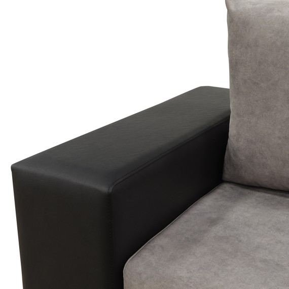 Sofa HOBEL CORNER BAR F/P K090 BLACK 4503/ CAPPUCCINO JAGUAR 6 L (6) 