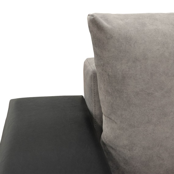 Sofa HOBEL CORNER BAR F/P K090 BLACK 4503/ CAPPUCCINO JAGUAR 6 L (6) 