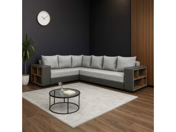 Բազմոց HOBEL CORNER BAR GRAY V460/ LIGHT GREY JAGUAR 4 L (6) 