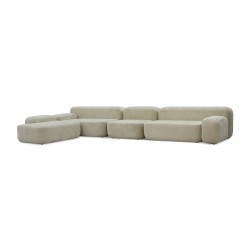 Диван HOBEL CORNER BERGAMO CREAM BELLA 2/ INFINITY 290 L (5) 