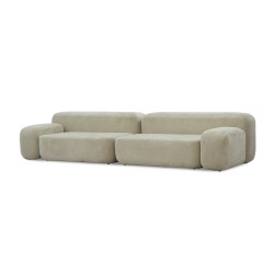 Диван HOBEL CORNER BERGAMO CREAM BELLA 2/ INFINITY 290 L (5) 