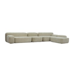 Диван HOBEL CORNER BERGAMO CREAM BELLA 2/ INFINITY 290 R (5) 