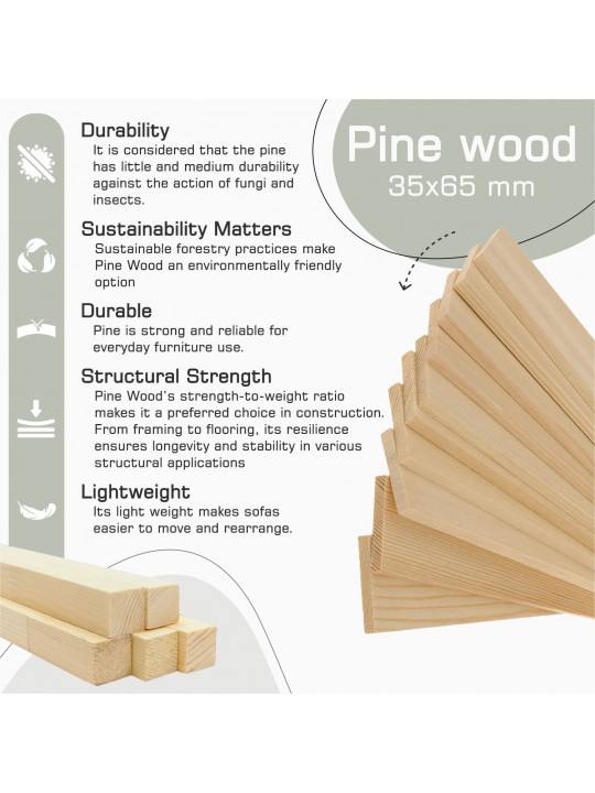 Բազմոց HOBEL CORNER CORONA CREAM PHANTOM 3/ CREAM BEATTO 1065 R (7) 